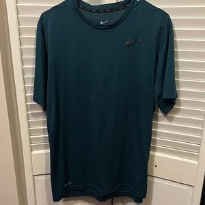 Nike Men's Dark Teal Short Sleeve Tee